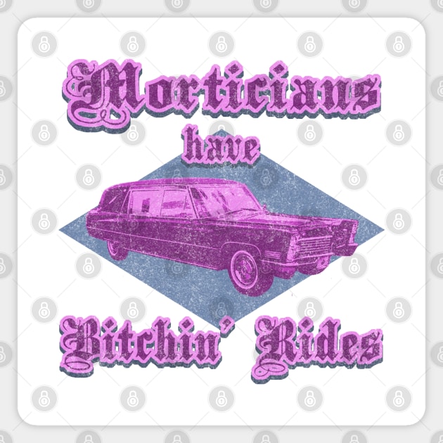 Mortician Rides Sticker by Atomic Blizzard